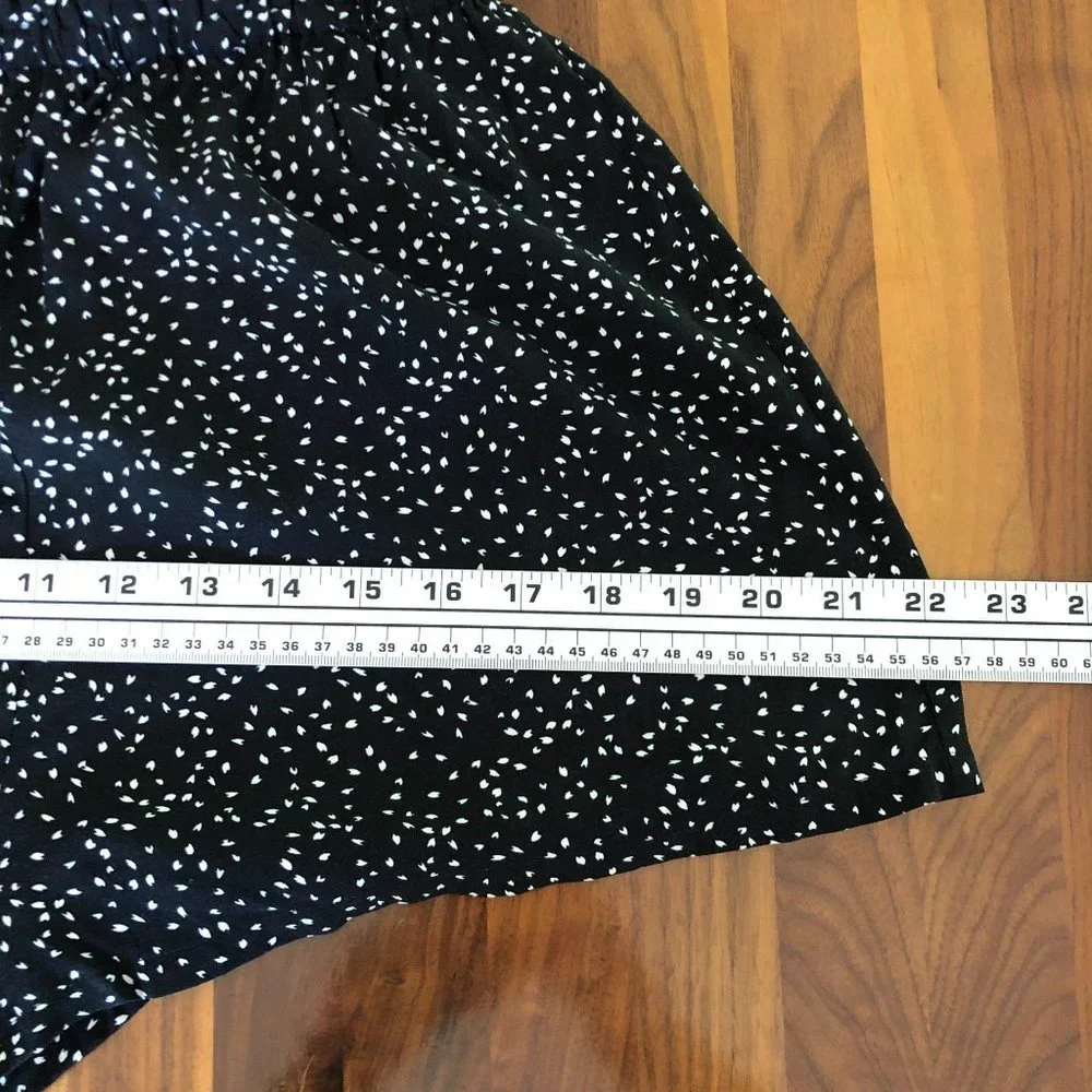 New Pins and Needles Shorts Romper‎ Small Black White Womens Rompers